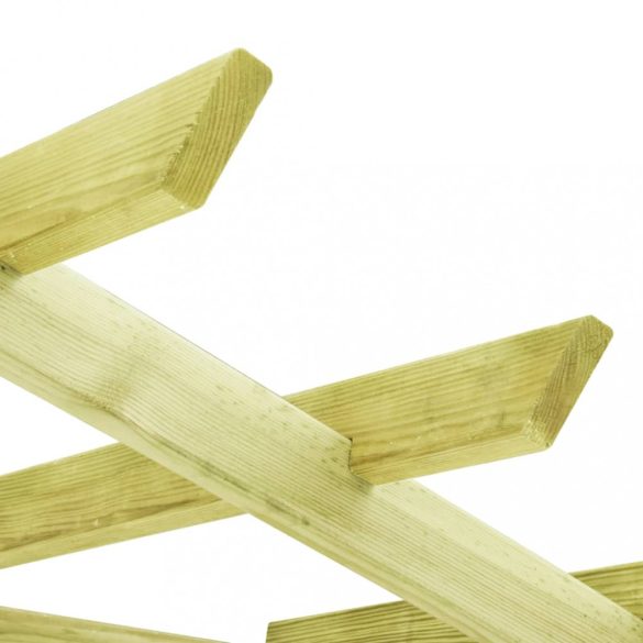 impregnált fenyőfa kerti sarokpergola 130 x 130 x 197 cm