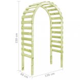 impregnált fenyőfa kerti pergola 130 x 60 x 230 cm