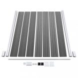 szürke WPC kerítéspanel 180 x 186 cm