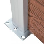 barna WPC kerítéspanel 175 x 186 cm