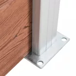 barna WPC kerti kerítés 180 x 105 cm