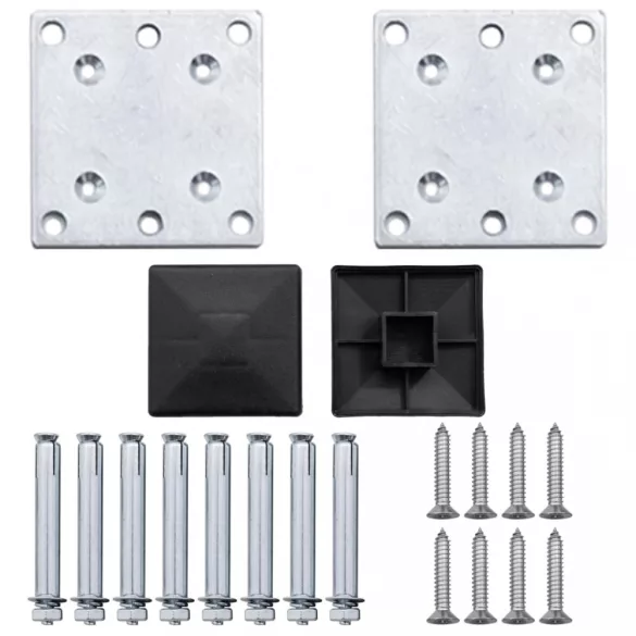 barna WPC kerti kerítés 180 x 105 cm