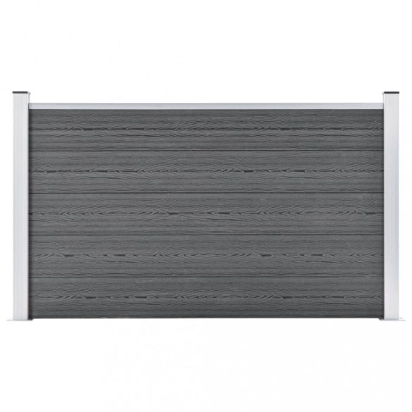szürke WPC kerti kerítés 180 x 105 cm