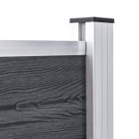 2 db alumínium kerítésoszlop 185 cm