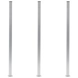 3 db alumínium kerítésoszlop 185 cm