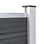 3 db alumínium kerítésoszlop 185 cm