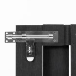 szürke WPC kertkapu 100 x 80 cm