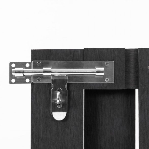 szürke WPC kertkapu 100 x 80 cm