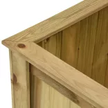 impregnált fenyőfa magaságyás 100 x 50 x 50 cm
