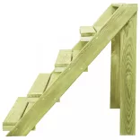 impregnált fenyőfa virágtartó állvány 80 x 80 x 80 cm