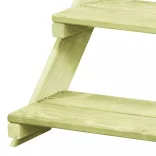 impregnált fenyőfa virágtartó állvány 80 x 80 x 80 cm