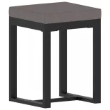 9 részes antracitszürke kerti polyrattan ülőgarnitúra párnákkal