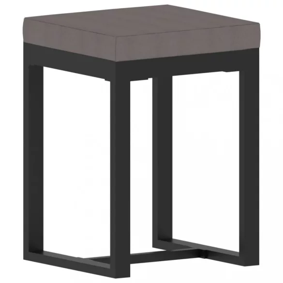 9 részes antracitszürke kerti polyrattan ülőgarnitúra párnákkal