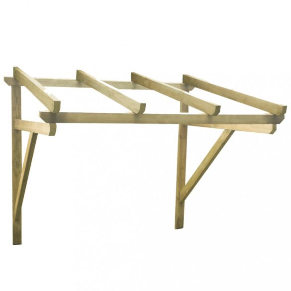 tömör fenyőfa ajtó előtető 200 x 100 x 100 cm