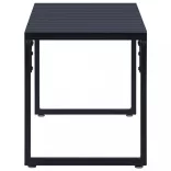 fekete polisztirol lemez kerti pad 120,5 cm