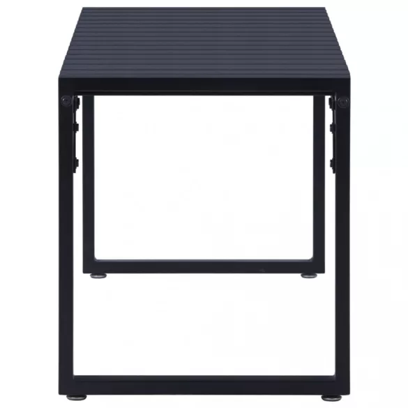 fekete polisztirol lemez kerti pad 120,5 cm