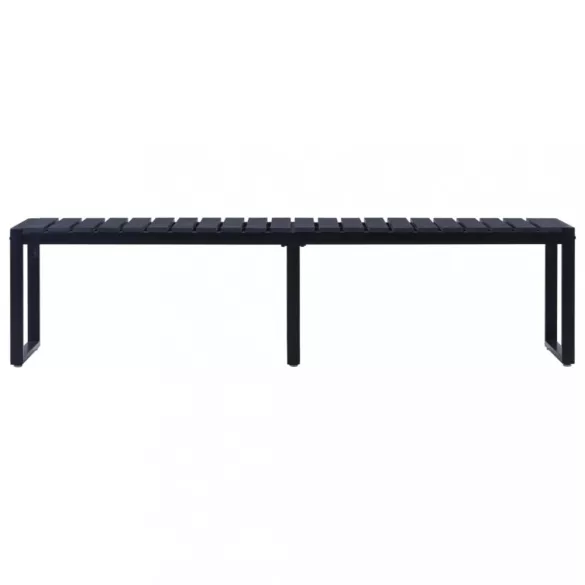fekete polisztirol lemez kerti pad 180 cm