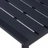 fekete polisztirol lemez kerti pad 180 cm