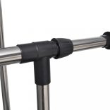 Ruházat Állvány Állítható Vállfa 4 Függő 2 Sín Görgők