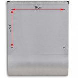 Rozsdamentes acél postaláda