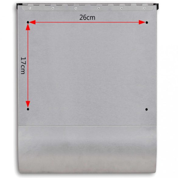 Rozsdamentes acél postaláda