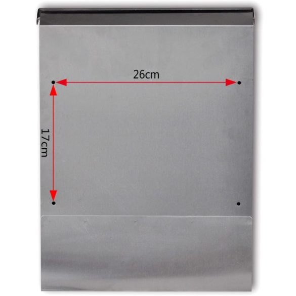 Rozsdamentes acél postaláda