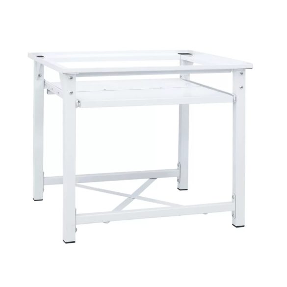 fehér mosógéptartó állvány kihúzható polccal