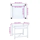 fehér mosógéptartó állvány kihúzható polccal