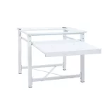 fehér mosógéptartó állvány kihúzható polccal