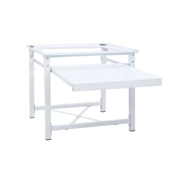 fehér mosógéptartó állvány kihúzható polccal