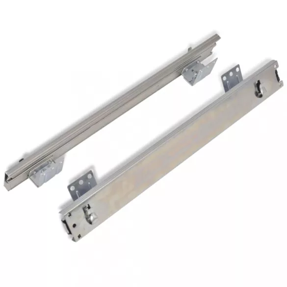 2 db ezüstszínű kihúzható drótkosár 600 mm