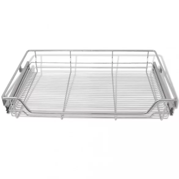 2 db ezüstszínű kihúzható drótkosár 800 mm