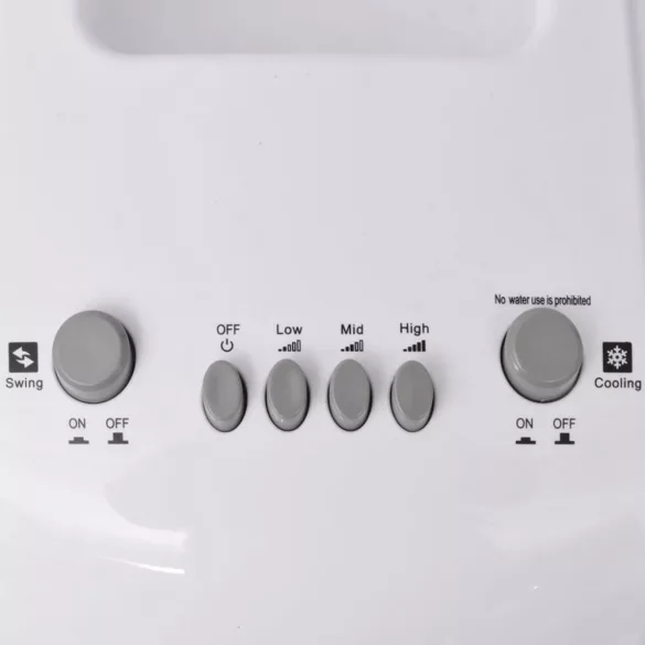 hordozható léghűtő 80 W 4 L 25 x 26 x 56 cm