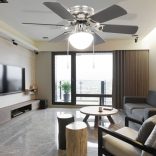 díszes mennyezeti ventilátor lámpával 82 cm sötétbarna