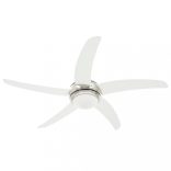 díszes mennyezeti ventilátor lámpával 128 cm fehér