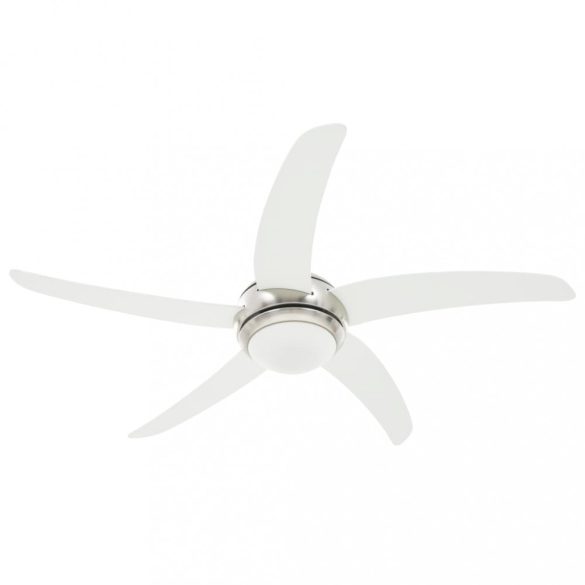 díszes mennyezeti ventilátor lámpával 128 cm fehér
