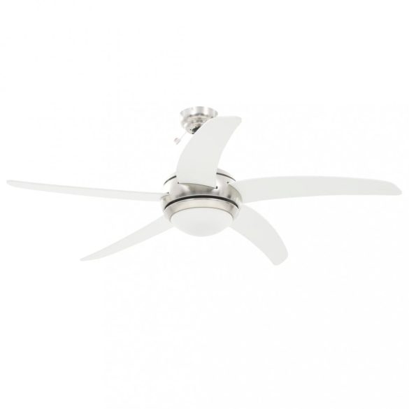 díszes mennyezeti ventilátor lámpával 128 cm fehér