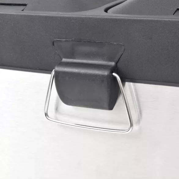 rozsdamentes acél lábpedálos szelektív szemeteskuka 36 L