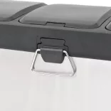 rozsdamentes acél lábpedálos szelektív szemeteskuka 24 L