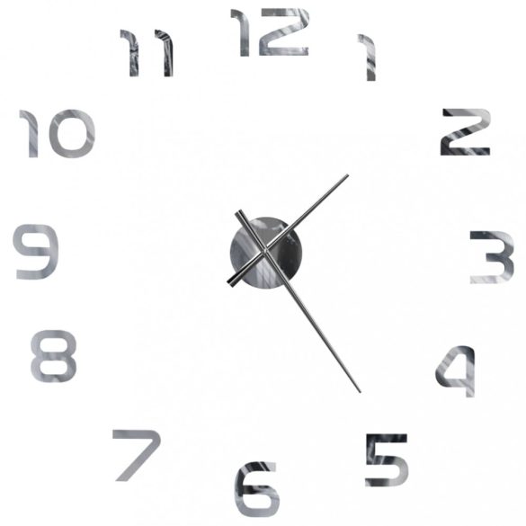 modern ezüst 3D falióra 100 cm XXL