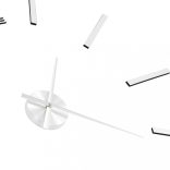 modern küllemű ezüstszínű 3D falióra, 100 cm XXL méret