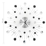 modern küllemű kvarcszerkezetes falióra, 50 cm átmérőjű