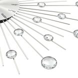 modern küllemű kvarcszerkezetes falióra, 50 cm átmérőjű