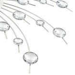 modern küllemű kvarcszerkezetes falióra, 50 cm átmérőjű