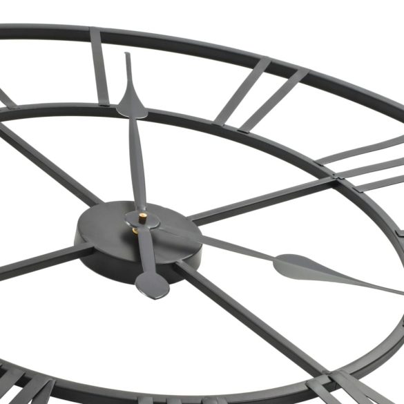 vintage stílusú fém falióra kvarcszerkezettel, 80 cm XXL méret