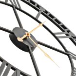 vintage stílusú fém falióra kvarcszerkezettel, 60 cm XXL méret