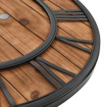 vintage stílusú fa/fém falióra kvarcszerkezettel, 60 cm XXL