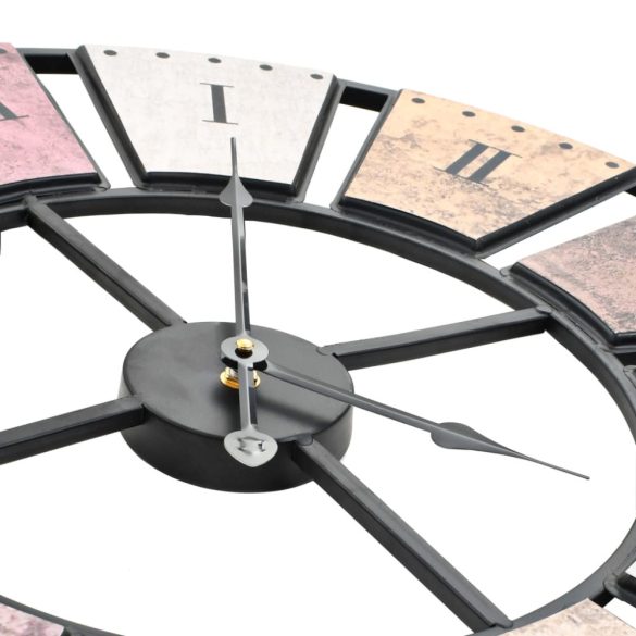 vintage stílusú falióra kvarcszerkezettel, 60 cm XXL méret