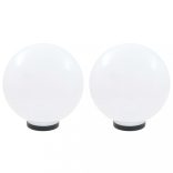 2 db LED gömblámpa 30 cm PMMA