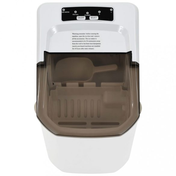 fehér 1,4 l-es jégkockakészítő gép 15 kg/24 h